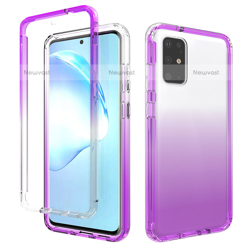Ultra-thin Transparent Gel Gradient Soft Matte Finish Front and Back Case 360 Degrees Cover for Samsung Galaxy S20 Plus 5G