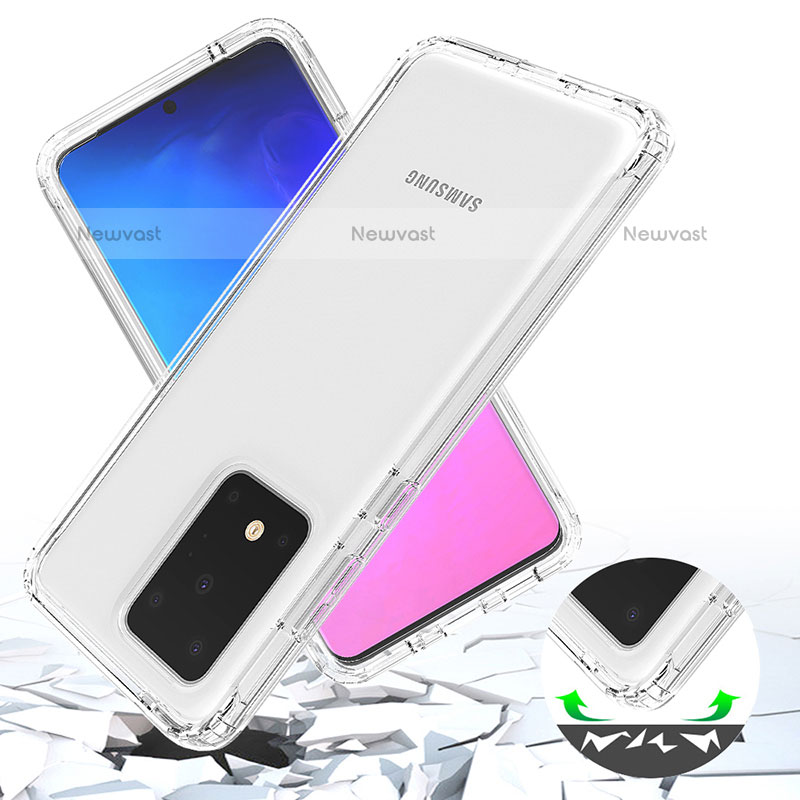 Ultra-thin Transparent Gel Gradient Soft Matte Finish Front and Back Case 360 Degrees Cover for Samsung Galaxy S20 Ultra 5G