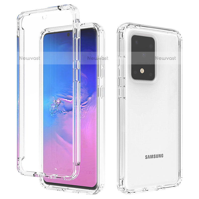 Ultra-thin Transparent Gel Gradient Soft Matte Finish Front and Back Case 360 Degrees Cover for Samsung Galaxy S20 Ultra 5G