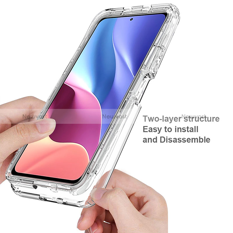 Ultra-thin Transparent Gel Gradient Soft Matte Finish Front and Back Case 360 Degrees Cover for Xiaomi Mi 11X Pro 5G