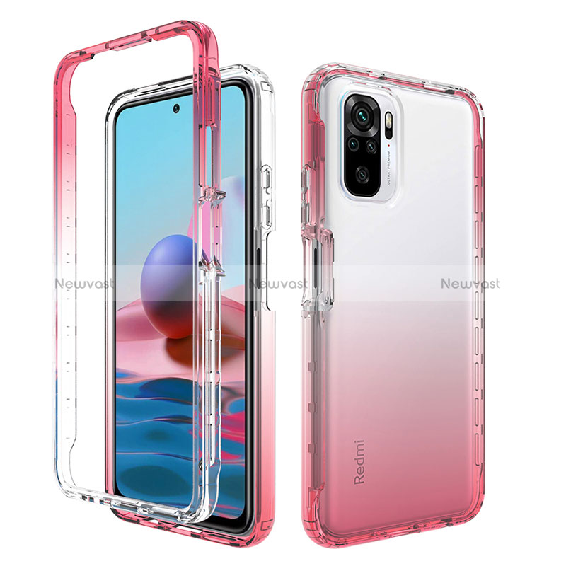 Ultra-thin Transparent Gel Gradient Soft Matte Finish Front and Back Case 360 Degrees Cover for Xiaomi Poco M5S