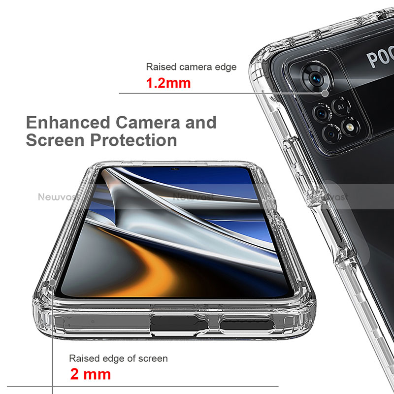 Ultra-thin Transparent Gel Gradient Soft Matte Finish Front and Back Case 360 Degrees Cover for Xiaomi Poco X4 Pro 5G