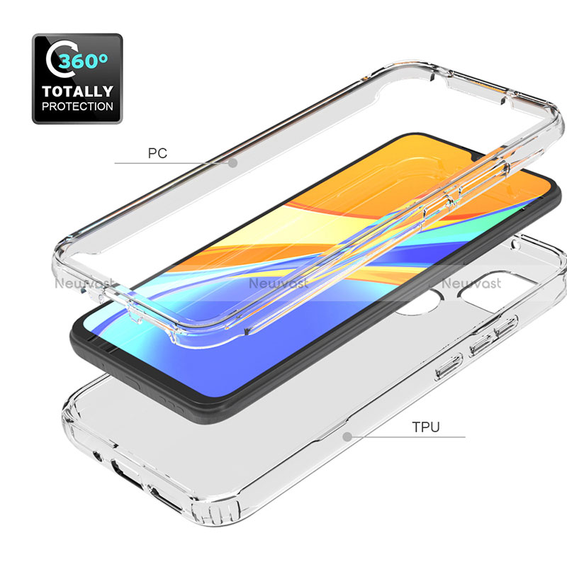 Ultra-thin Transparent Gel Gradient Soft Matte Finish Front and Back Case 360 Degrees Cover for Xiaomi Redmi 9C