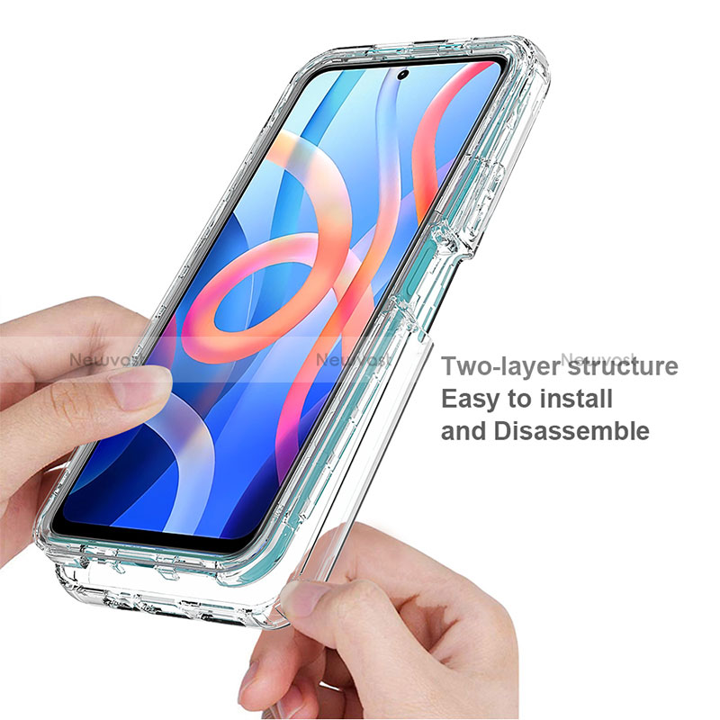 Ultra-thin Transparent Gel Gradient Soft Matte Finish Front and Back Case 360 Degrees Cover for Xiaomi Redmi Note 11S 5G