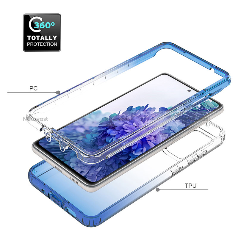 Ultra-thin Transparent Gel Gradient Soft Matte Finish Front and Back Case 360 Degrees Cover JX1 for Samsung Galaxy S20 FE 5G