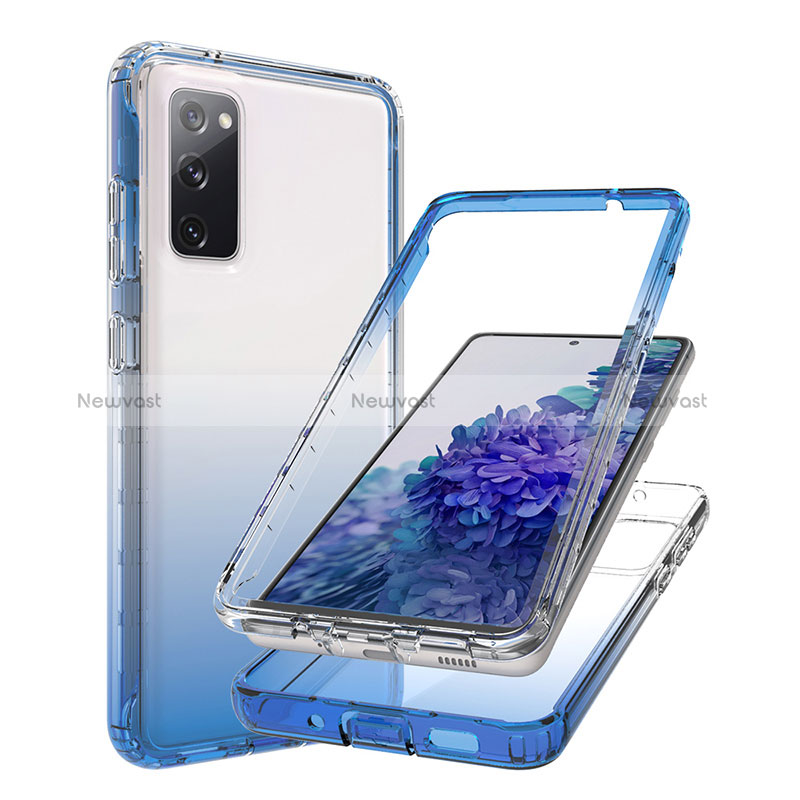 Ultra-thin Transparent Gel Gradient Soft Matte Finish Front and Back Case 360 Degrees Cover JX1 for Samsung Galaxy S20 Lite 5G