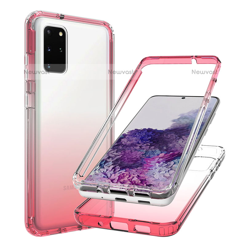 Ultra-thin Transparent Gel Gradient Soft Matte Finish Front and Back Case 360 Degrees Cover JX1 for Samsung Galaxy S20 Plus 5G