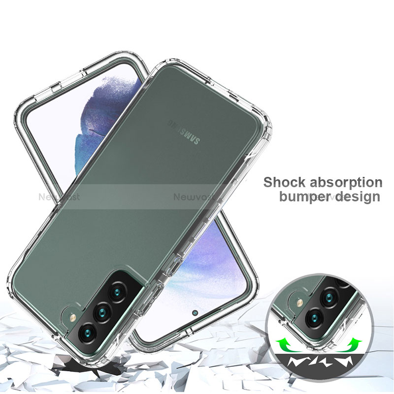 Ultra-thin Transparent Gel Gradient Soft Matte Finish Front and Back Case 360 Degrees Cover M01 for Samsung Galaxy S22 Plus 5G