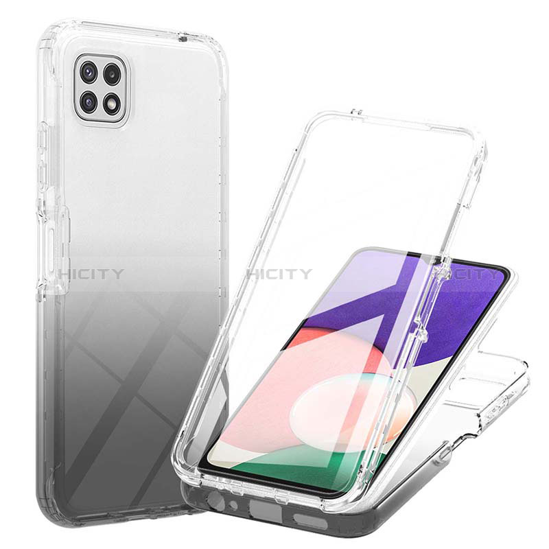 Ultra-thin Transparent Gel Gradient Soft Matte Finish Front and Back Case 360 Degrees Cover ZJ1 for Samsung Galaxy F42 5G