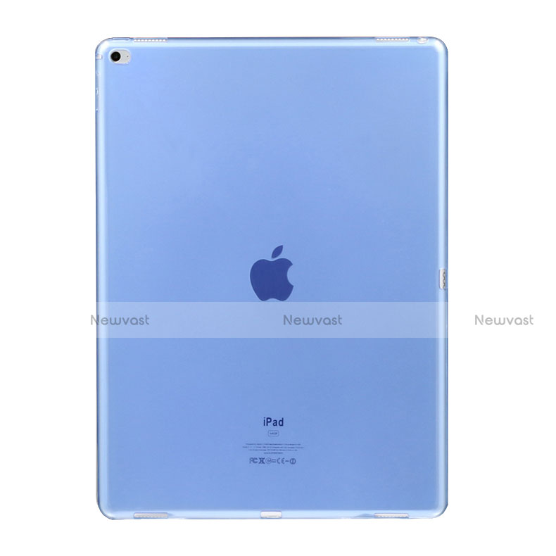 Ultra-thin Transparent Gel Soft Case for Apple iPad Pro 12.9 Blue