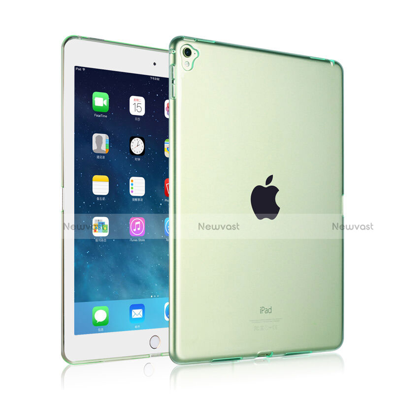 Ultra-thin Transparent Gel Soft Case for Apple iPad Pro 9.7 Green