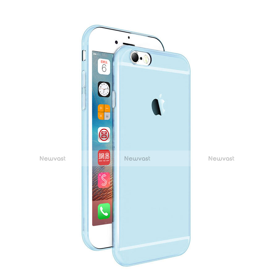 Ultra-thin Transparent Gel Soft Case for Apple iPhone 6S Blue