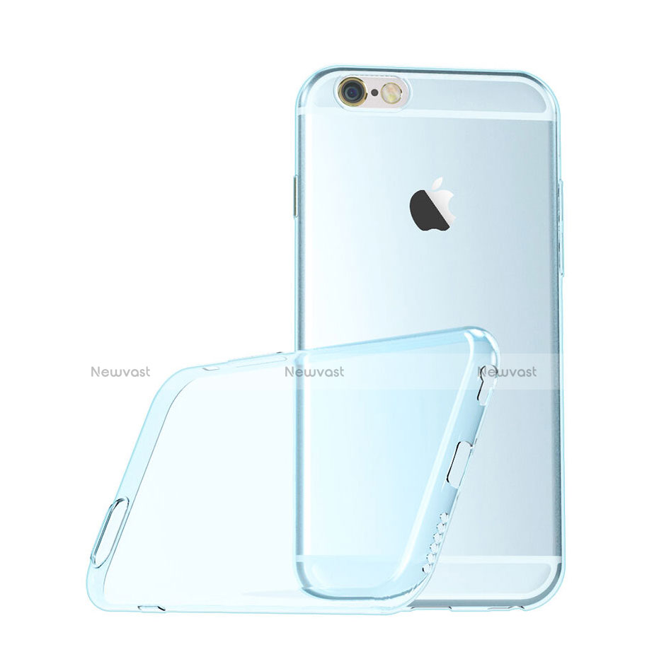 Ultra-thin Transparent Gel Soft Case for Apple iPhone 6S Blue