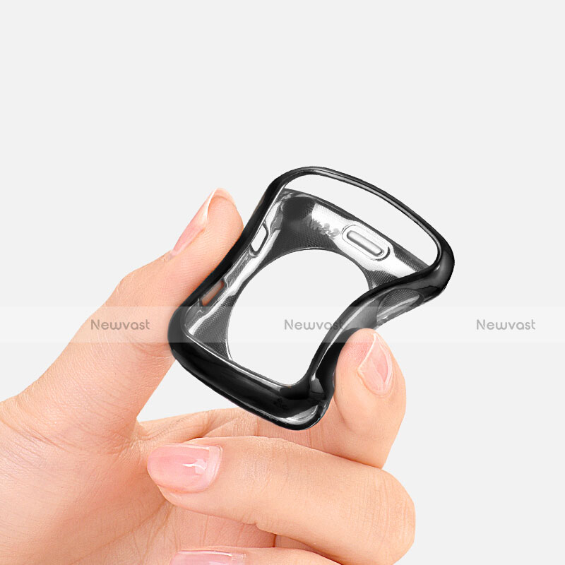 Ultra-thin Transparent Gel Soft Case for Apple iWatch 2 42mm Black