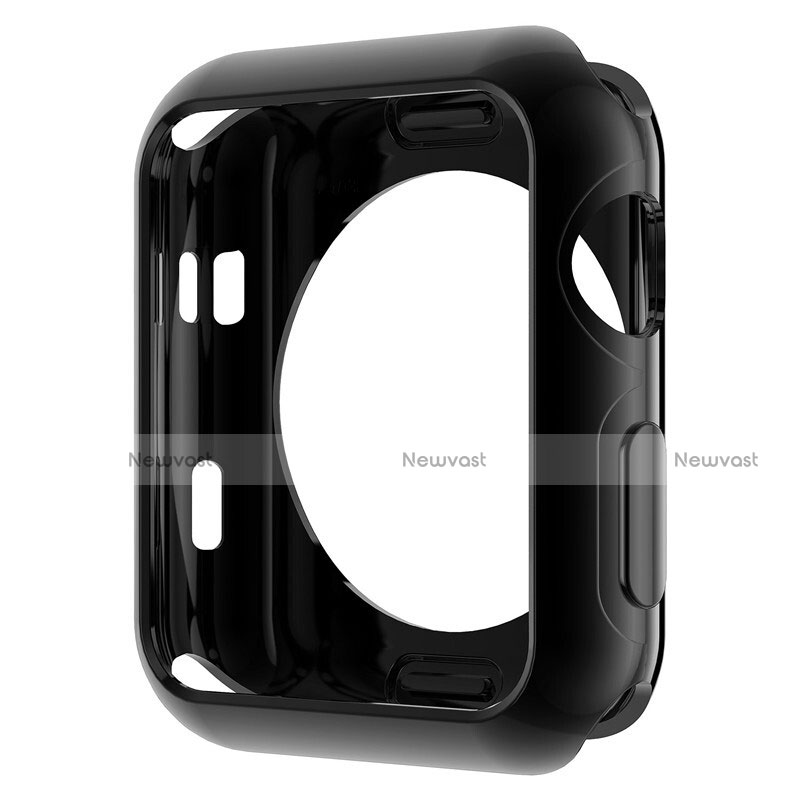 Ultra-thin Transparent Gel Soft Case for Apple iWatch 2 42mm Black