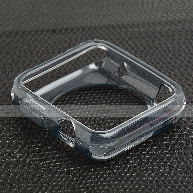 Ultra-thin Transparent Gel Soft Case for Apple iWatch 3 38mm Gray
