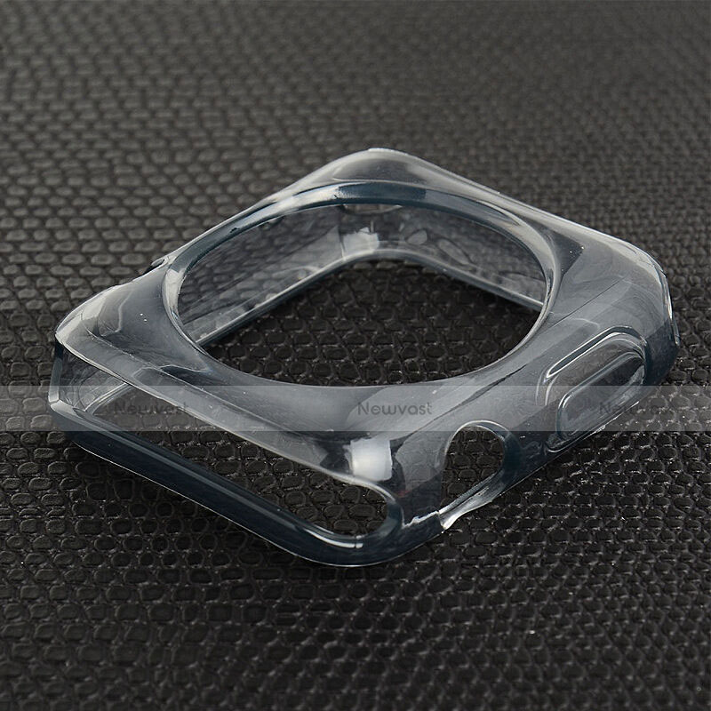 Ultra-thin Transparent Gel Soft Case for Apple iWatch 42mm Gray