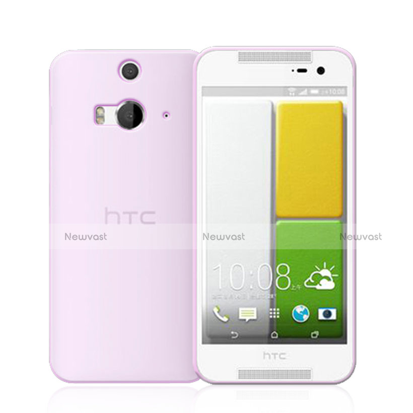 Ultra-thin Transparent Gel Soft Case for HTC Butterfly 2 Pink