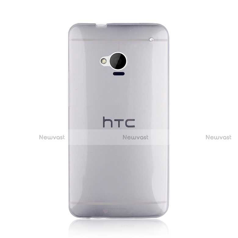 Ultra-thin Transparent Gel Soft Case for HTC One M7 Clear