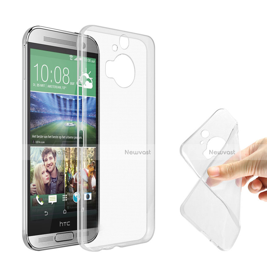 Ultra-thin Transparent Gel Soft Case for HTC One M9 Plus Clear
