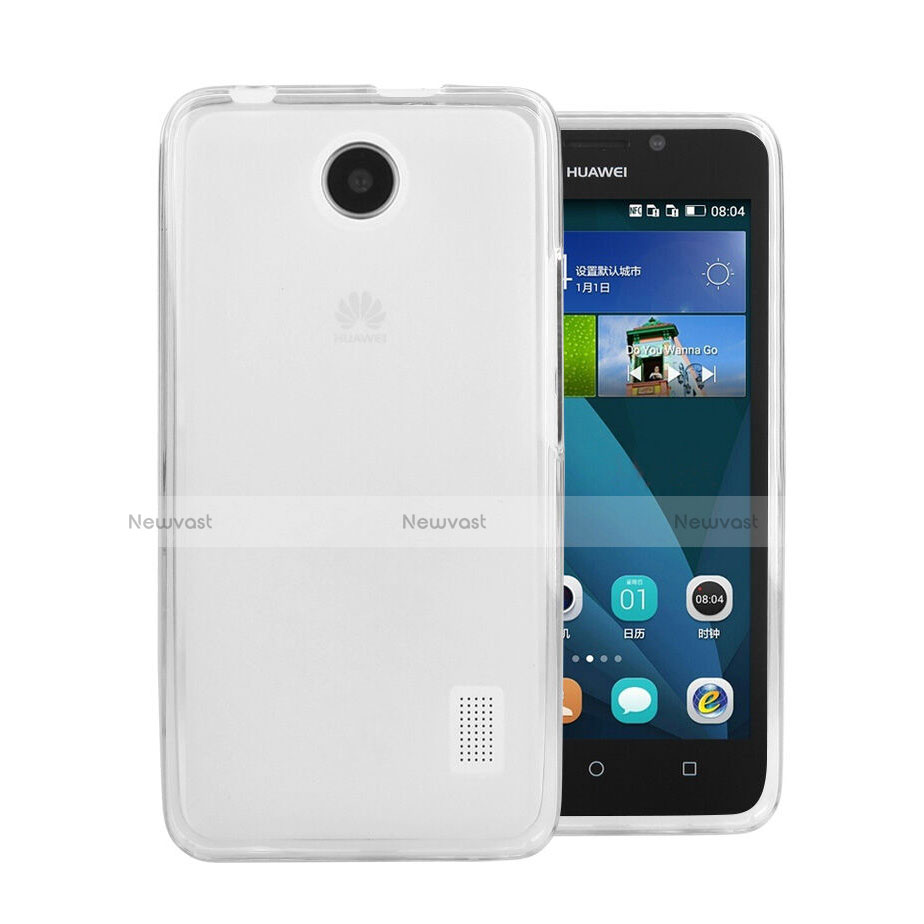 Ultra-thin Transparent Gel Soft Case for Huawei Ascend Y635 Dual SIM White