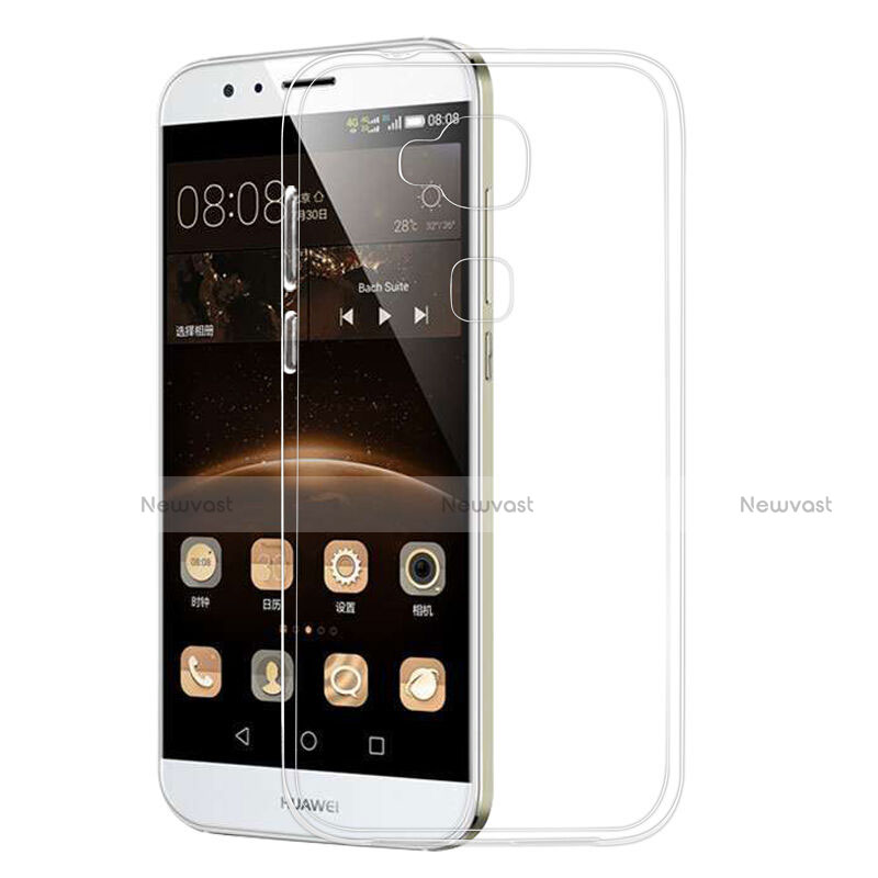 Ultra-thin Transparent Gel Soft Case for Huawei G7 Plus White