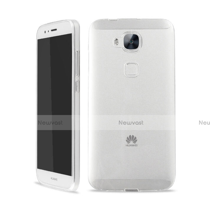 Ultra-thin Transparent Gel Soft Case for Huawei G8 White