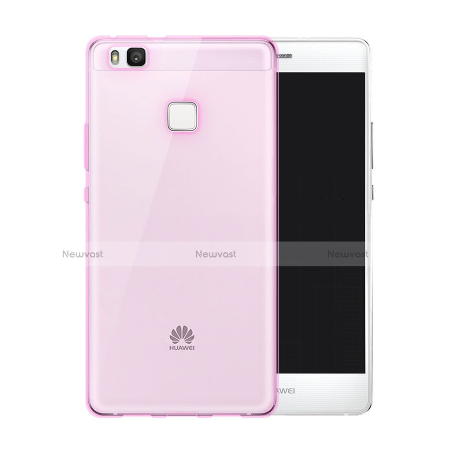 Ultra-thin Transparent Gel Soft Case for Huawei G9 Lite Pink