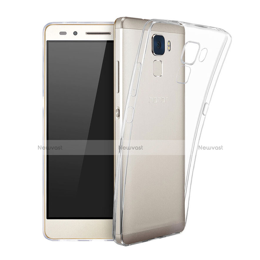 Ultra-thin Transparent Gel Soft Case for Huawei Honor 7 Clear