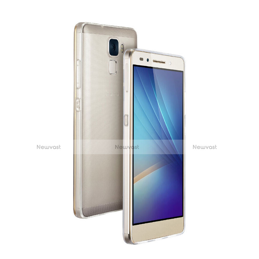 Ultra-thin Transparent Gel Soft Case for Huawei Honor 7 Dual SIM Clear
