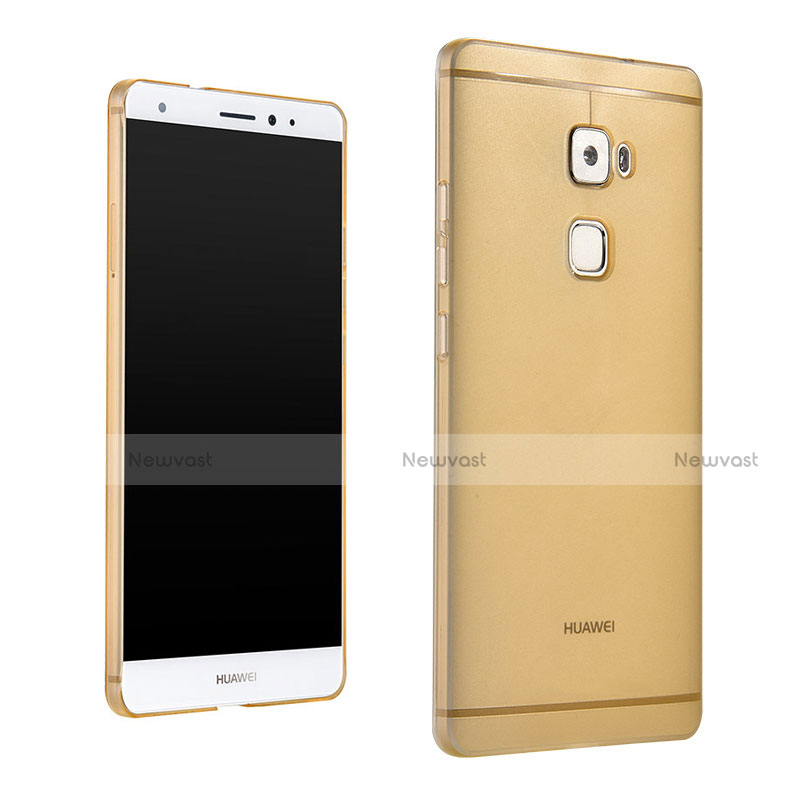 Ultra-thin Transparent Gel Soft Case for Huawei Mate S Gold