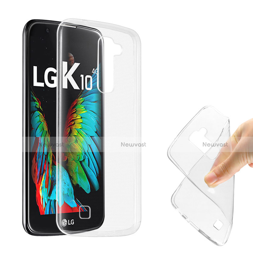 Ultra-thin Transparent Gel Soft Case for LG K10 Clear