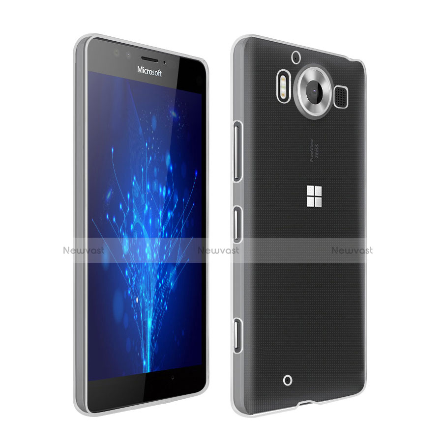 Ultra-thin Transparent Gel Soft Case for Microsoft Lumia 950 Clear