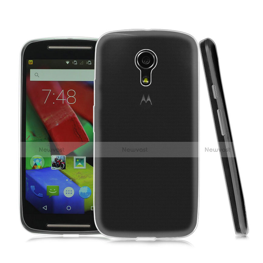 Ultra-thin Transparent Gel Soft Case for Motorola Moto G (2nd Gen) Clear