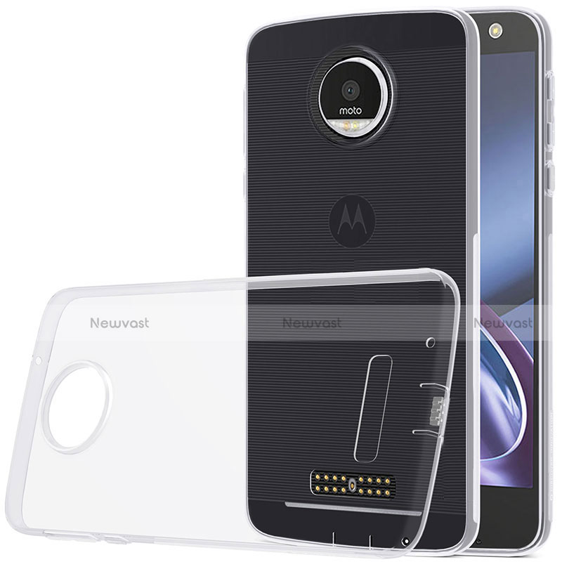 Ultra-thin Transparent Gel Soft Case for Motorola Moto Z Play Clear