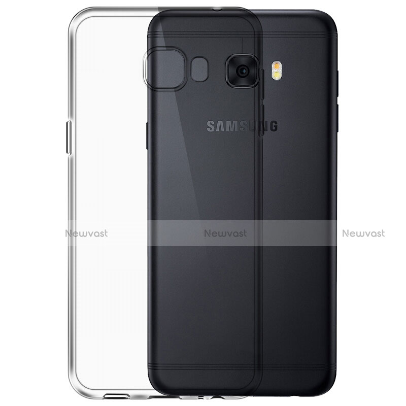 Ultra-thin Transparent Gel Soft Case for Samsung Galaxy C7 Pro C7010 Clear
