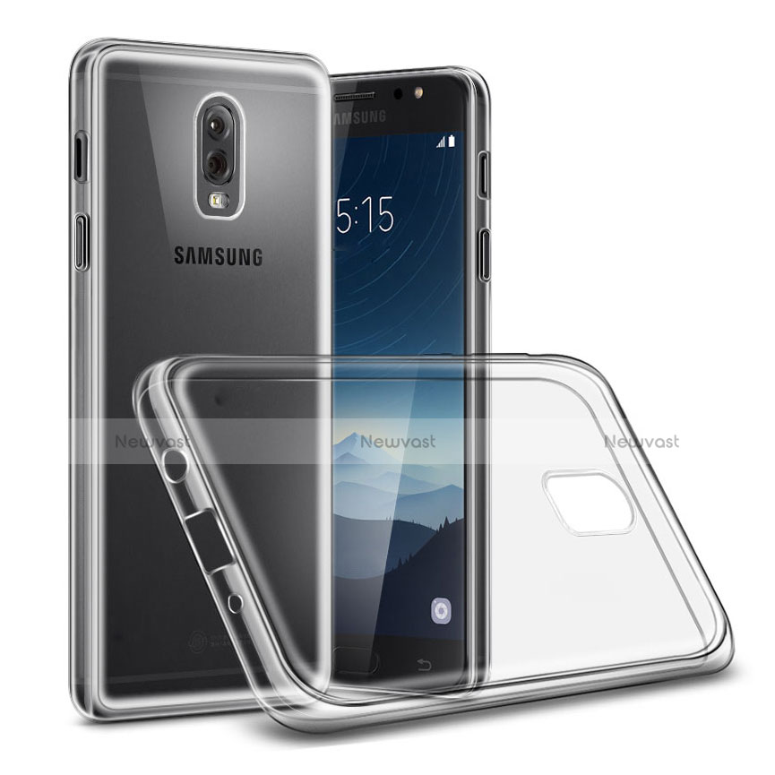 Ultra-thin Transparent Gel Soft Case for Samsung Galaxy J7 Plus Clear