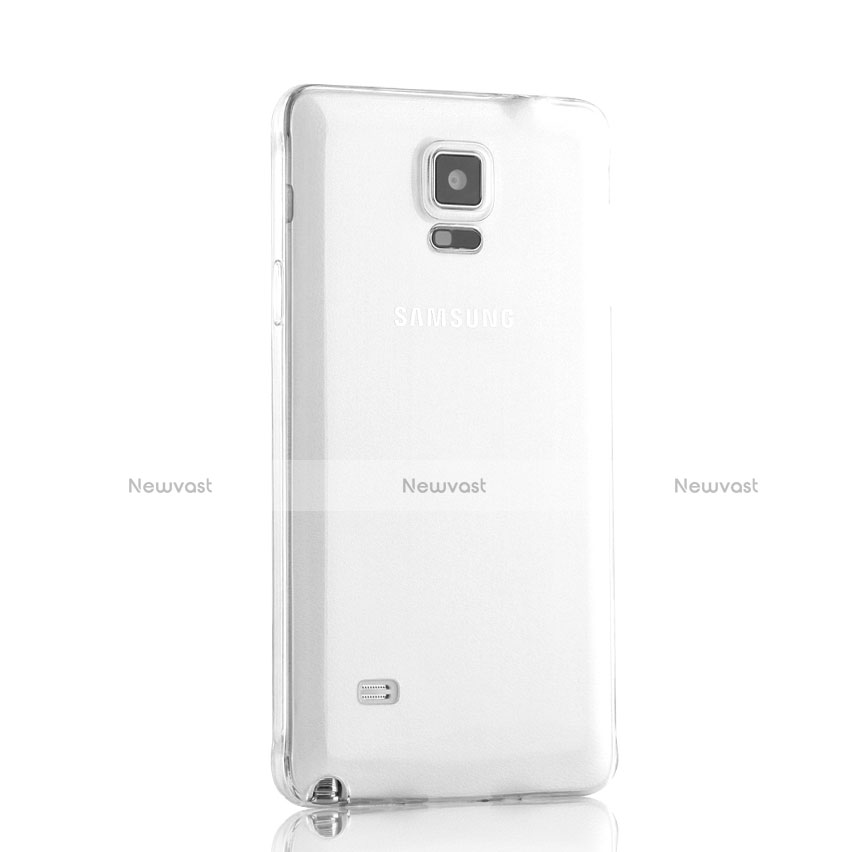 Ultra-thin Transparent Gel Soft Case for Samsung Galaxy Note 4 Duos N9100 Dual SIM Clear