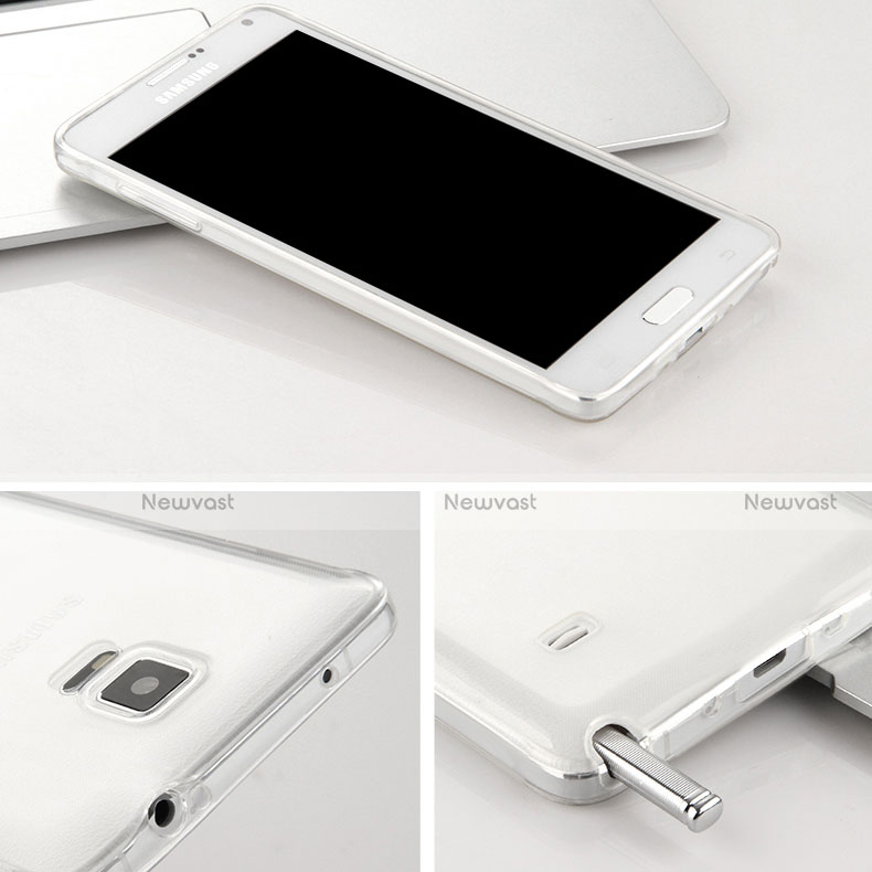 Ultra-thin Transparent Gel Soft Case for Samsung Galaxy Note 4 Duos N9100 Dual SIM Clear