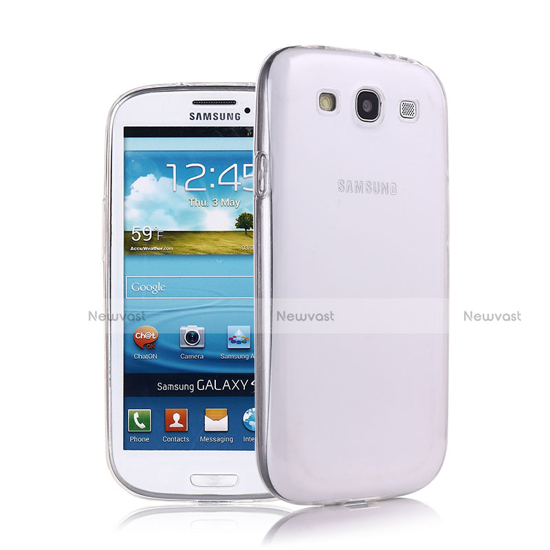 Ultra-thin Transparent Gel Soft Case for Samsung Galaxy S3 i9300 White