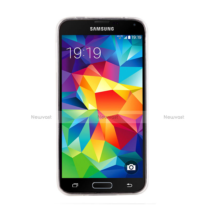 Ultra-thin Transparent Gel Soft Case for Samsung Galaxy S5 Duos Plus Clear