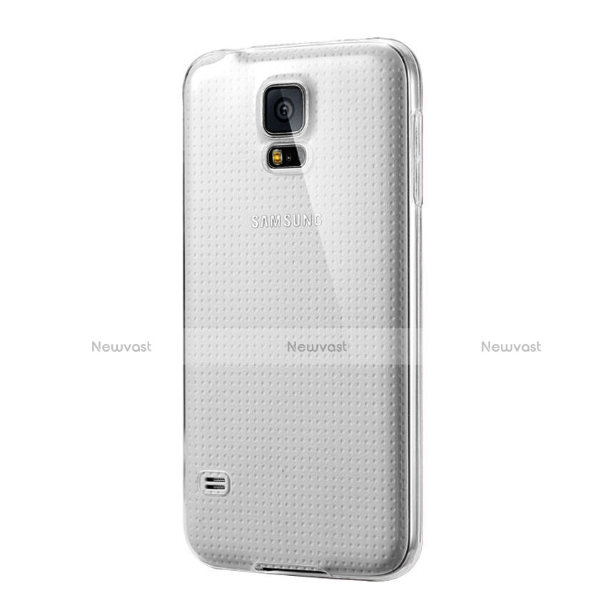 Ultra-thin Transparent Gel Soft Case for Samsung Galaxy S5 Duos Plus Clear