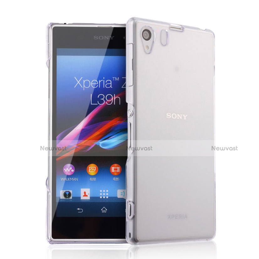 Ultra-thin Transparent Gel Soft Case for Sony Xperia Z1 L39h Clear