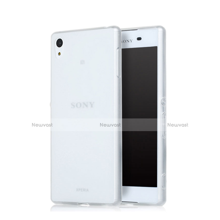 Ultra-thin Transparent Gel Soft Case for Sony Xperia Z3+ Plus White