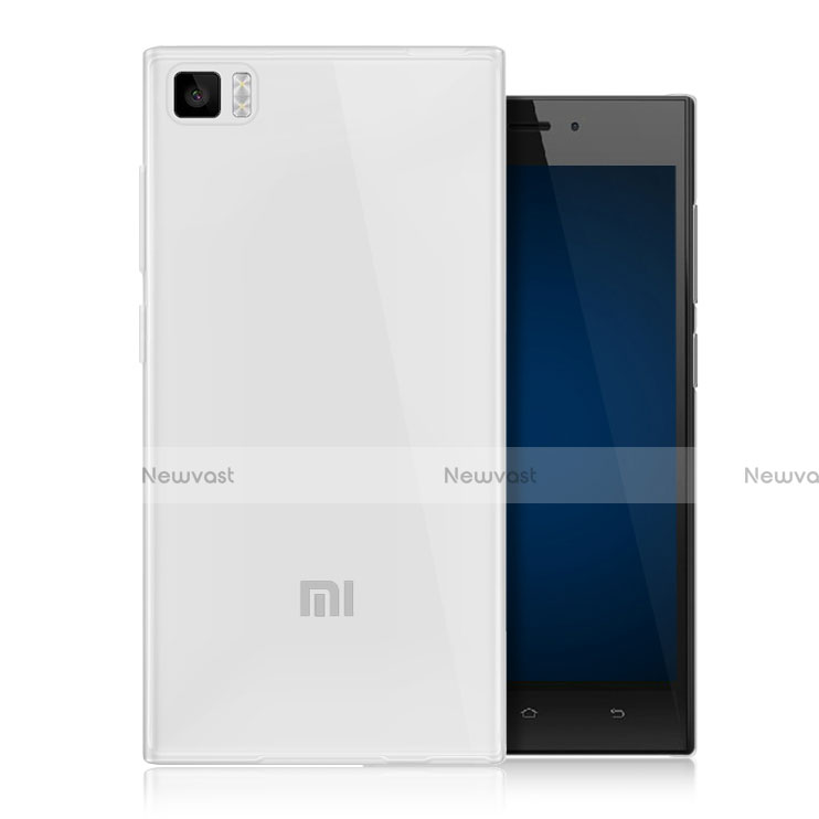 Ultra-thin Transparent Gel Soft Case for Xiaomi Mi 3 Clear