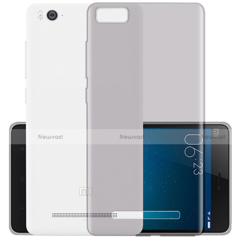 Ultra-thin Transparent Gel Soft Case for Xiaomi Mi 4C Gray