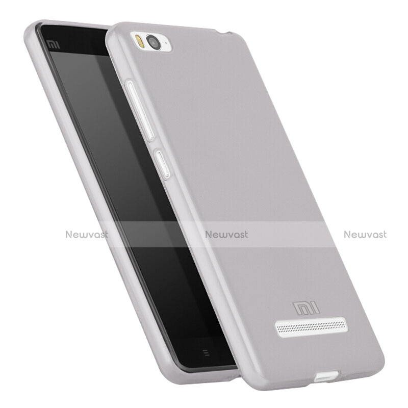 Ultra-thin Transparent Gel Soft Case for Xiaomi Mi 4C Gray