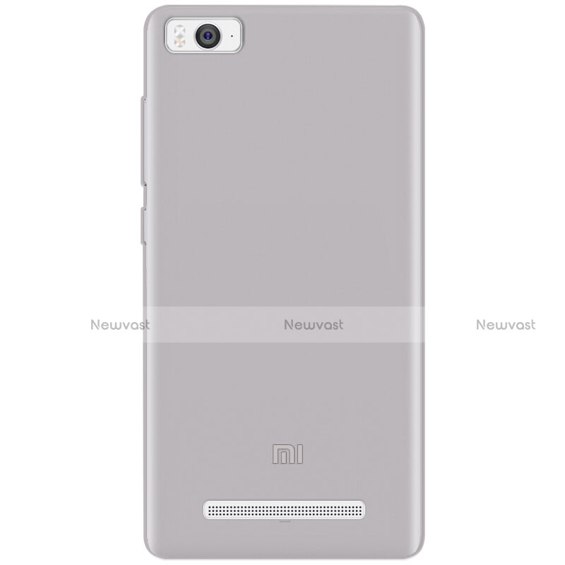 Ultra-thin Transparent Gel Soft Case for Xiaomi Mi 4C Gray