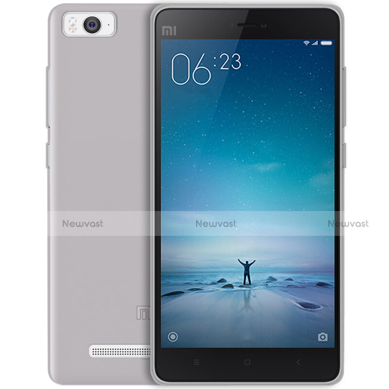 Ultra-thin Transparent Gel Soft Case for Xiaomi Mi 4i Gray