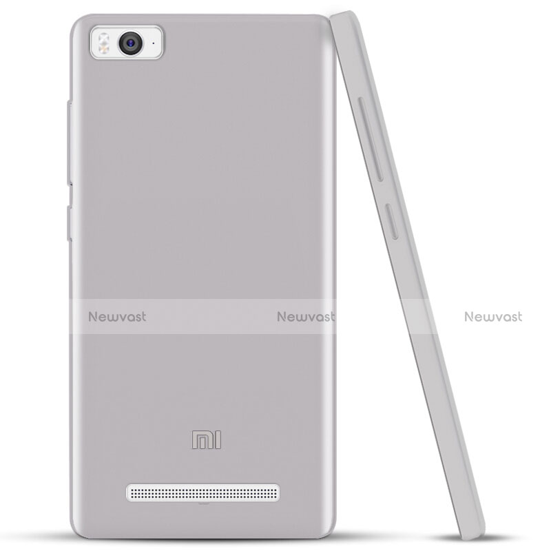 Ultra-thin Transparent Gel Soft Case for Xiaomi Mi 4i Gray